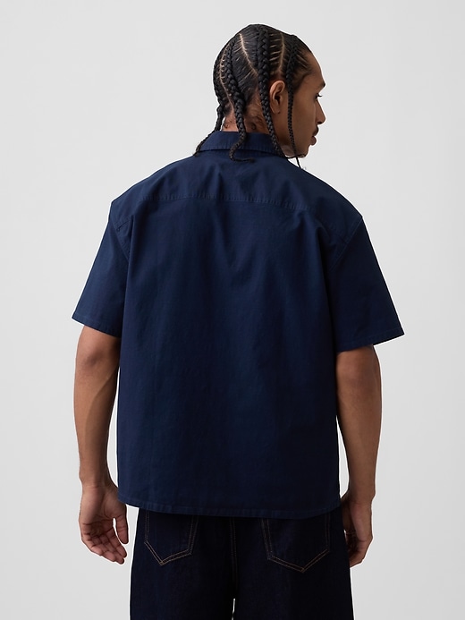 Image number 3 showing, Relaxed Straight-Hem Utility Shirt