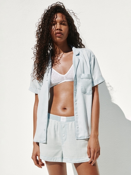 Image number 7 showing, Poplin PJ Boxer Shorts