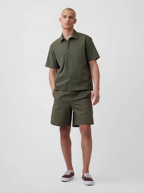 7" Poplin Relaxed Shorts
