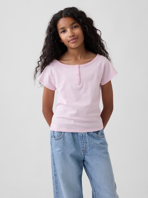 Kids Raglan Henley T-Shirt