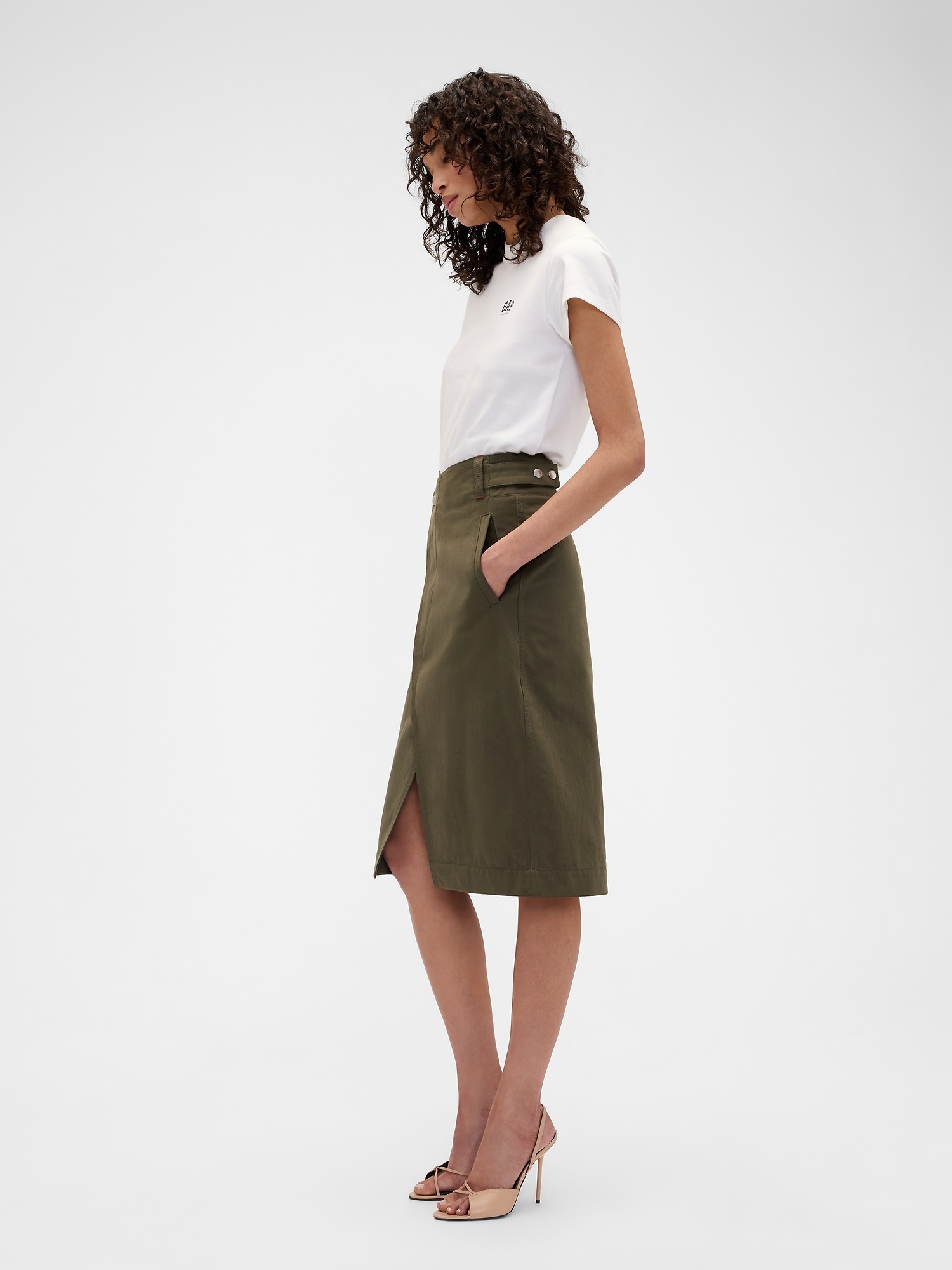 Женские юбки Gap × Victoria Beckham Cargo Skirt — фото 3