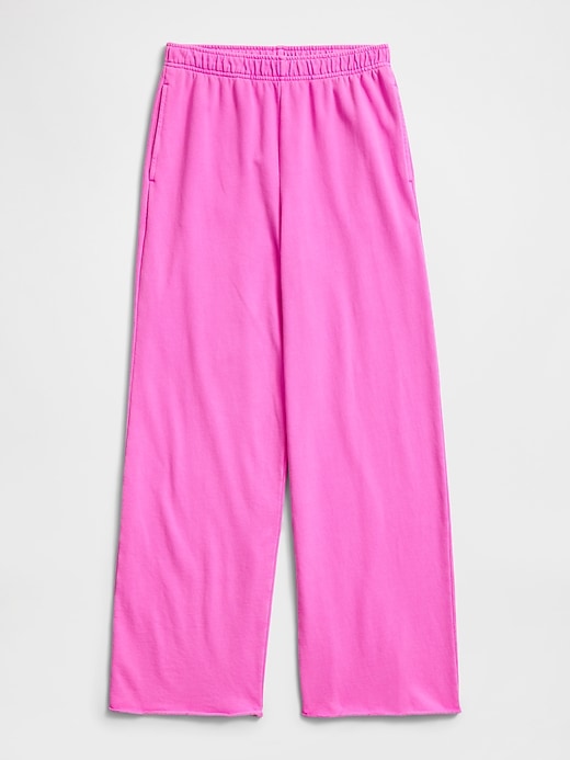 Image number 6 showing, VintageSoft Terry Wide-Leg Sweatpants