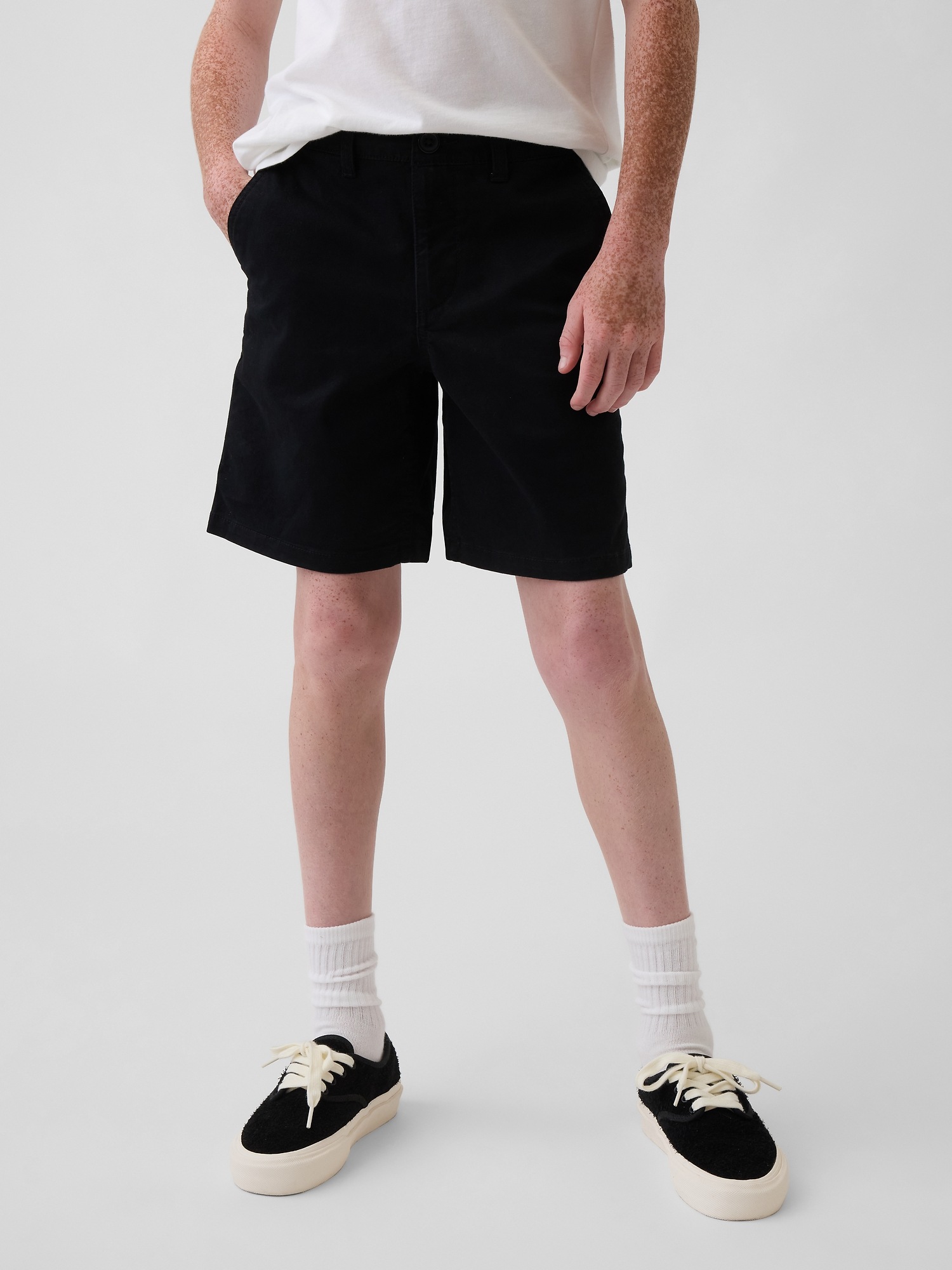 Детские шорты Gap Kids Modern Uniform Khaki Shorts — фото 3