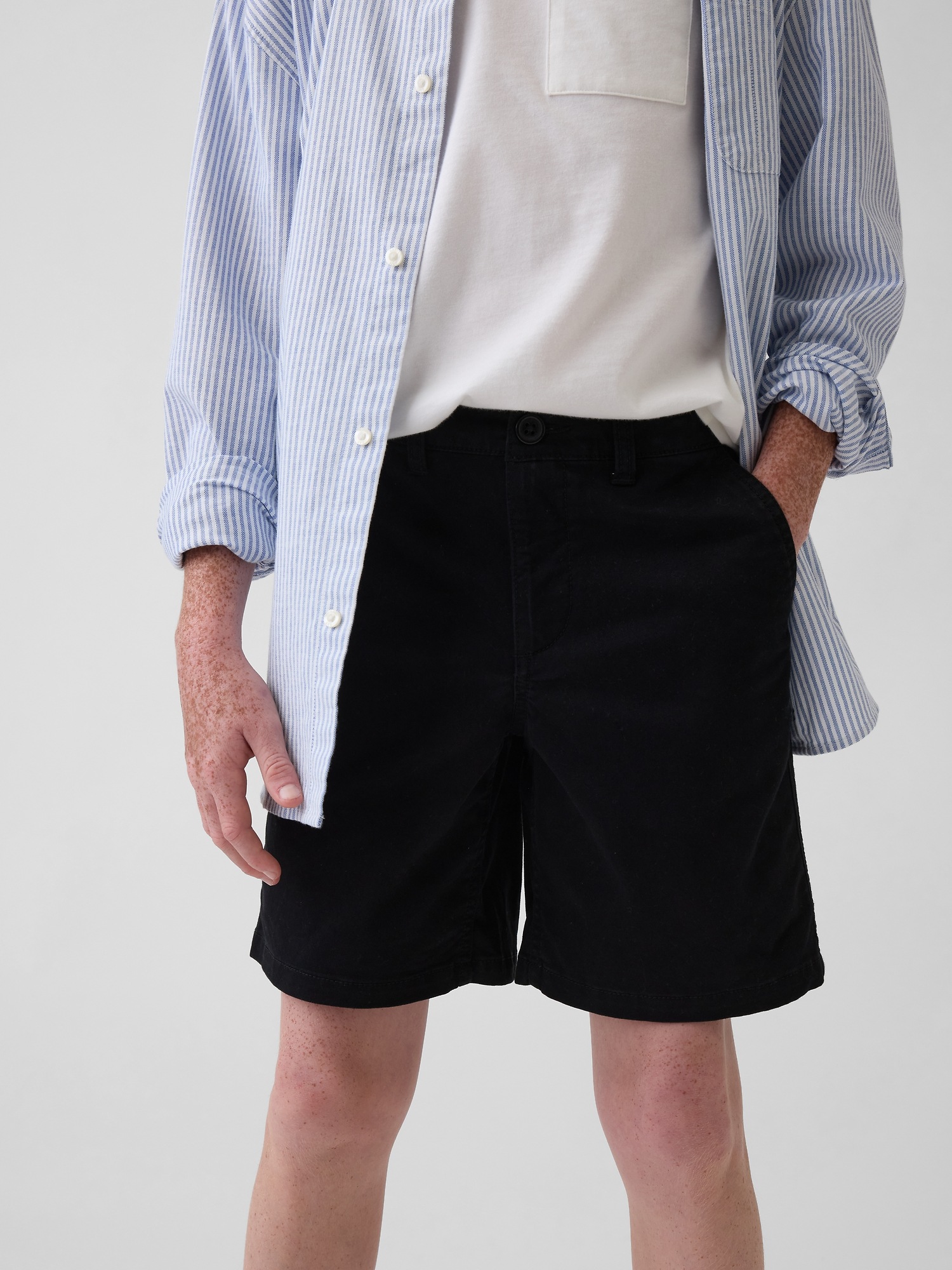 Детские шорты Gap Kids Modern Uniform Khaki Shorts — фото 5
