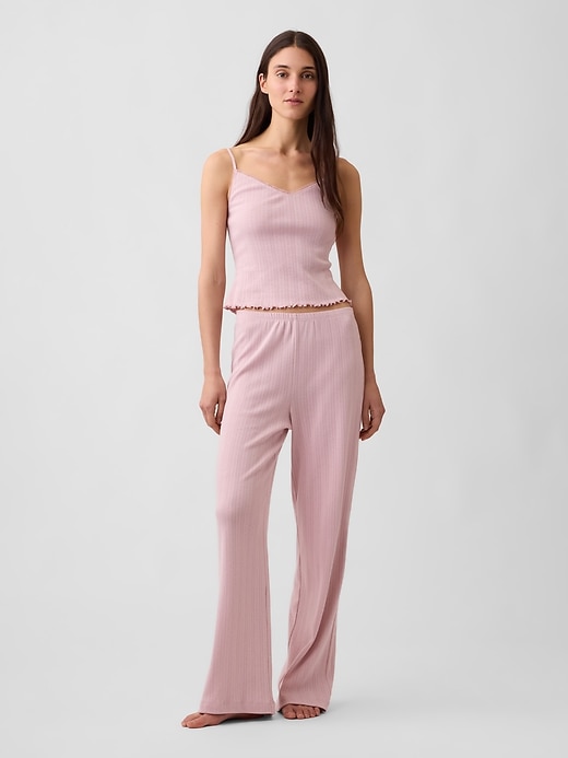 Image number 1 showing, Pointelle PJ Pants