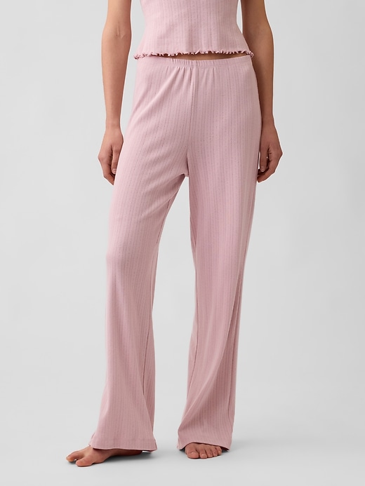Image number 2 showing, Pointelle PJ Pants