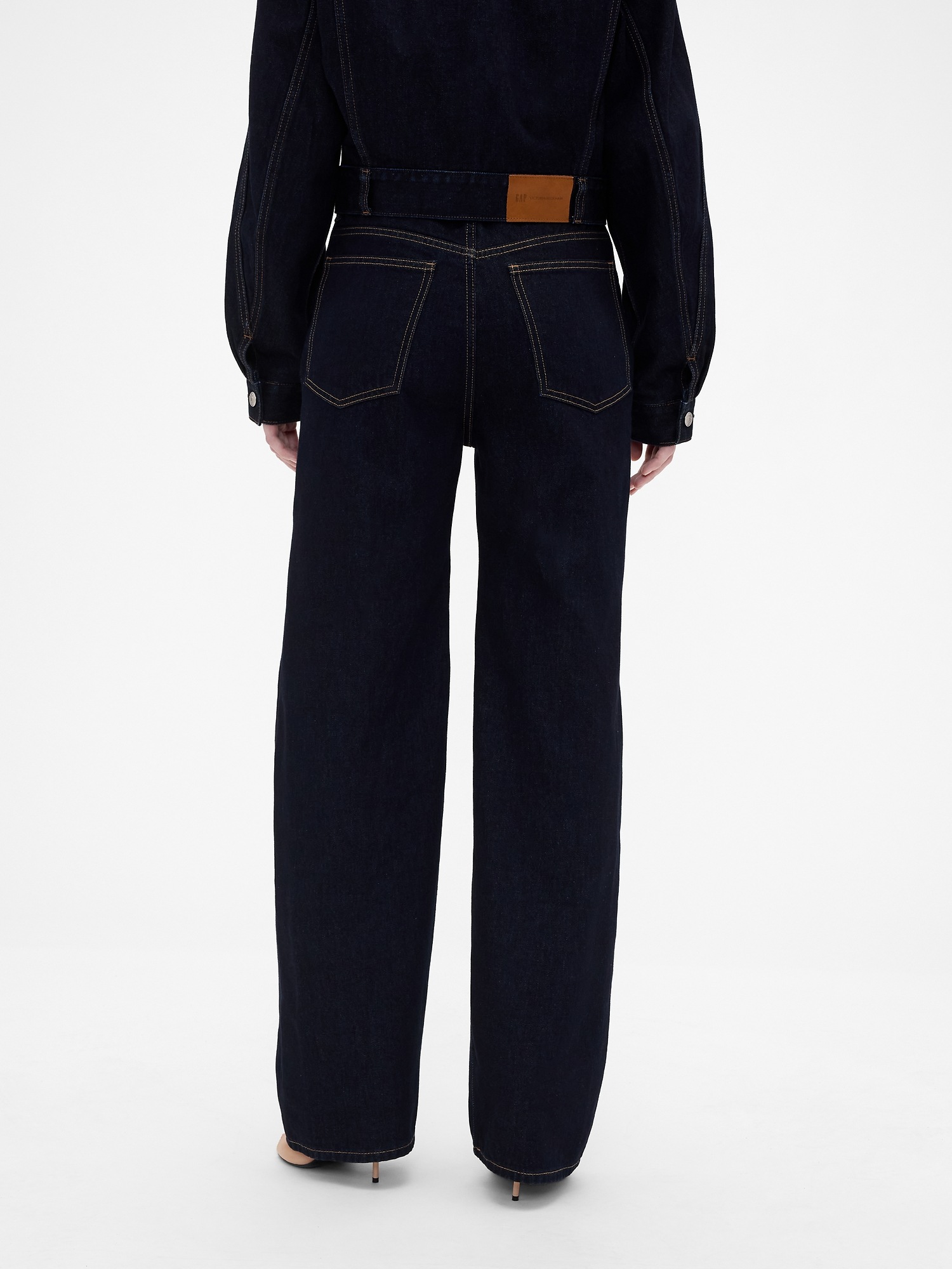 Женские джинсы Gap × Victoria Beckham High Rise Straight Jeans — фото 4