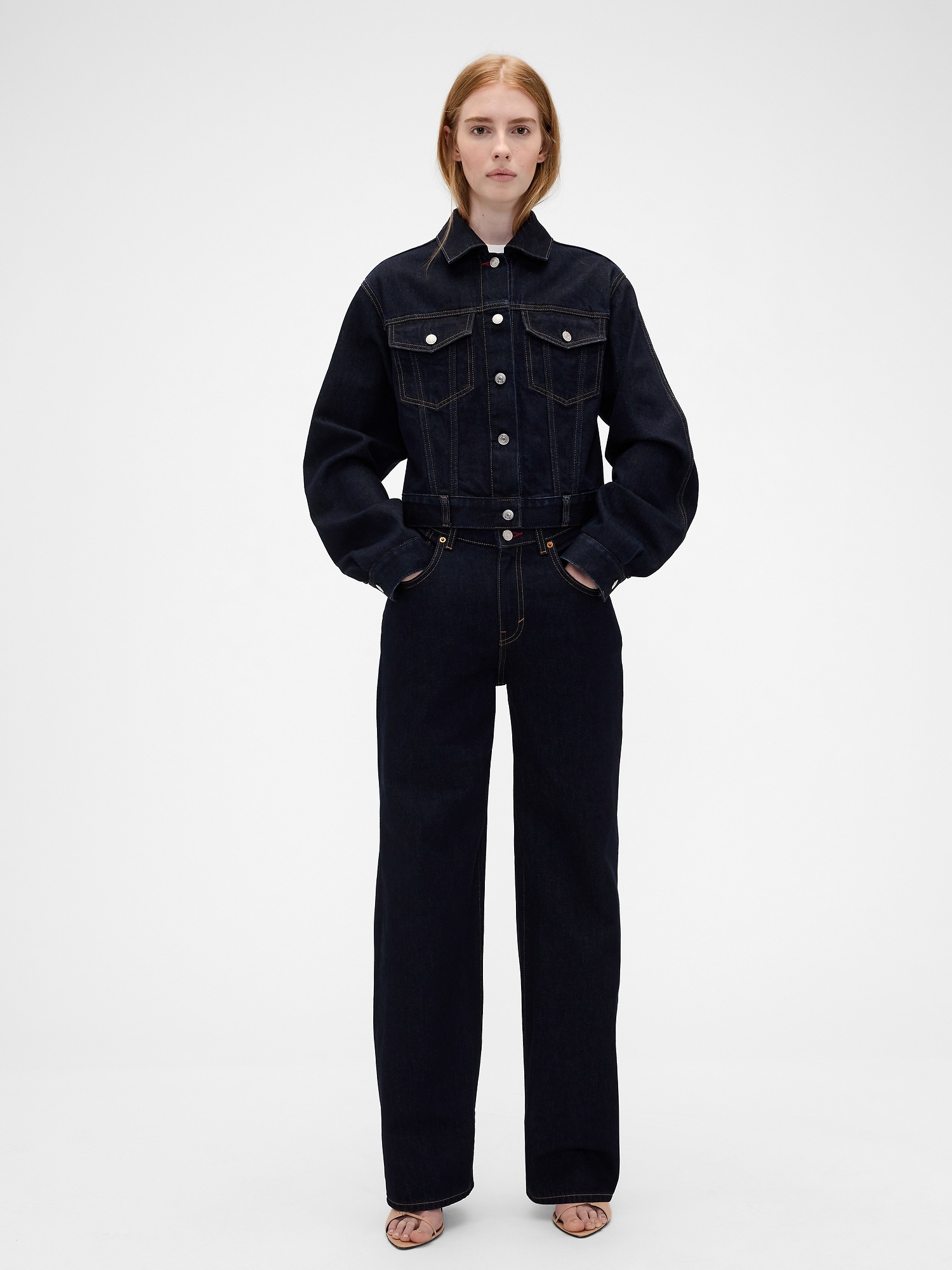 Женские джинсы Gap × Victoria Beckham High Rise Straight Jeans