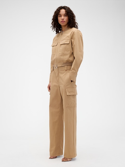 Image number 1 showing, Gap × Victoria Beckham High Rise Cargo Pants