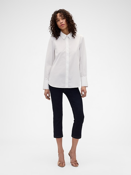Image number 2 showing, Gap × Victoria Beckham Relaxed Poplin Shirt