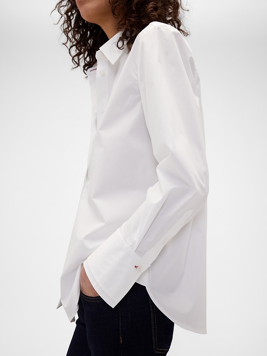 Image number 4 showing, Gap × Victoria Beckham Relaxed Poplin Shirt