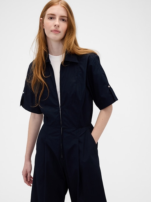 Image number 4 showing, Gap × Victoria Beckham Loose Utility Jumpsuit