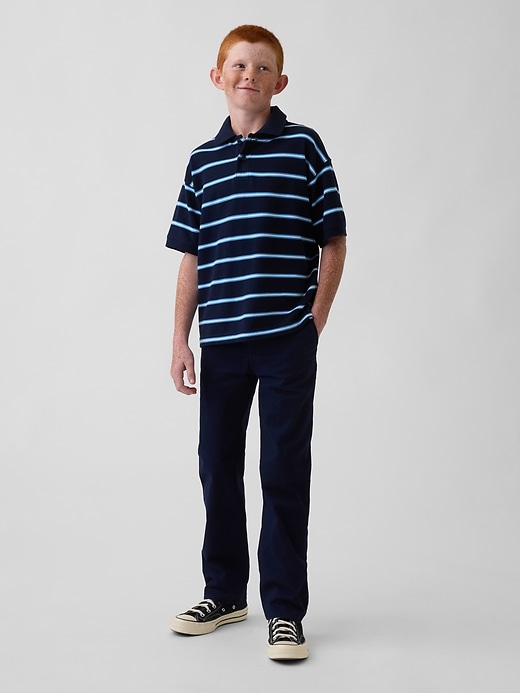 Image number 1 showing, Kids Relaxed Pique Polo Shirt