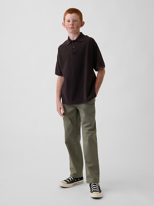 Image number 1 showing, Kids Relaxed Pique Polo Shirt