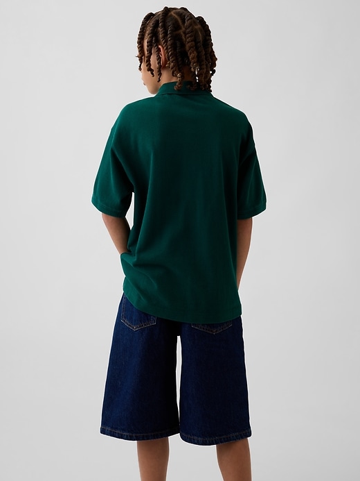 Image number 3 showing, Kids Relaxed Pique Polo Shirt