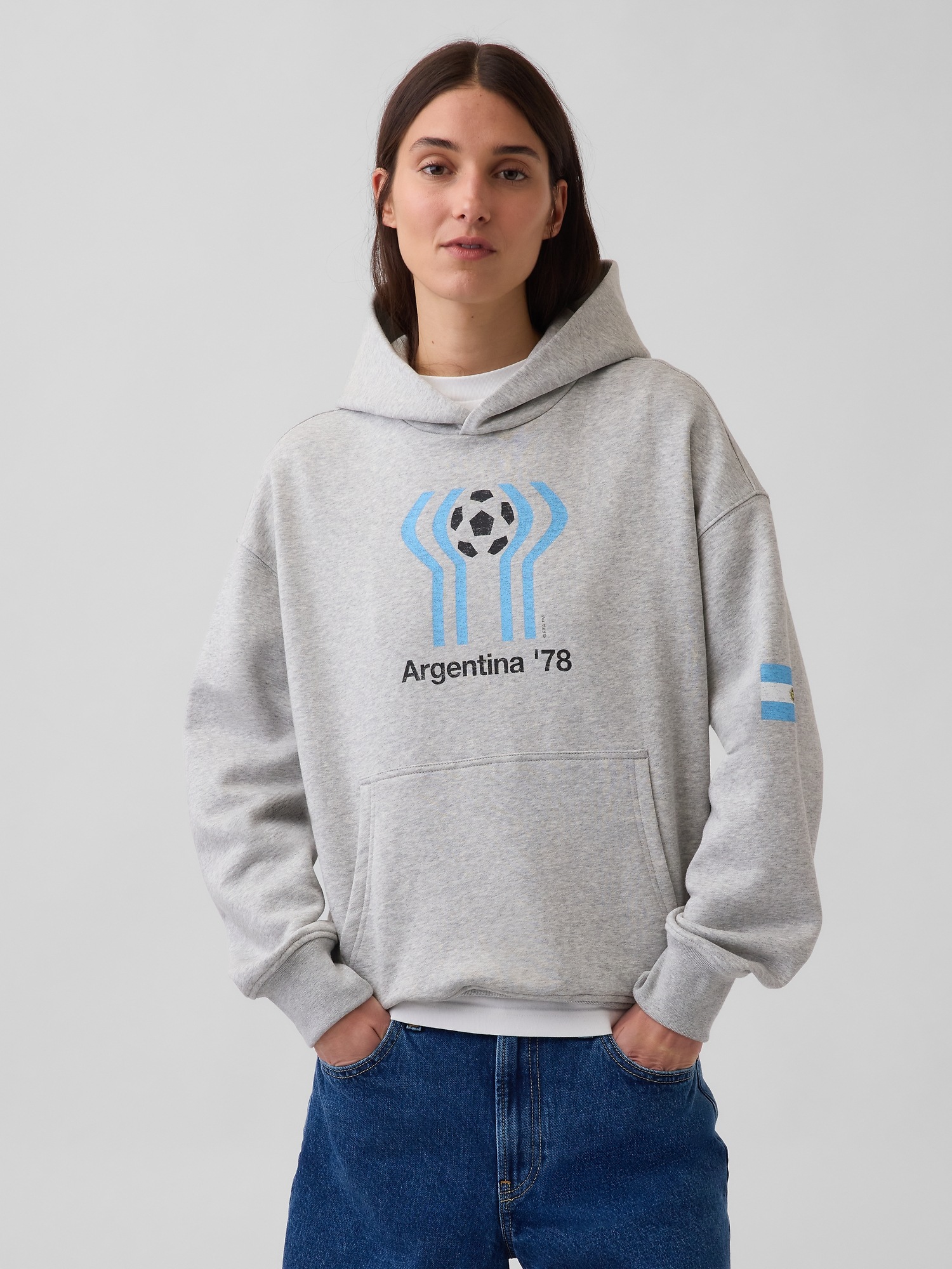 Мужские худи Gap FIFA WORLD CUP™ VintageSoft Terry Oversized — фото 5