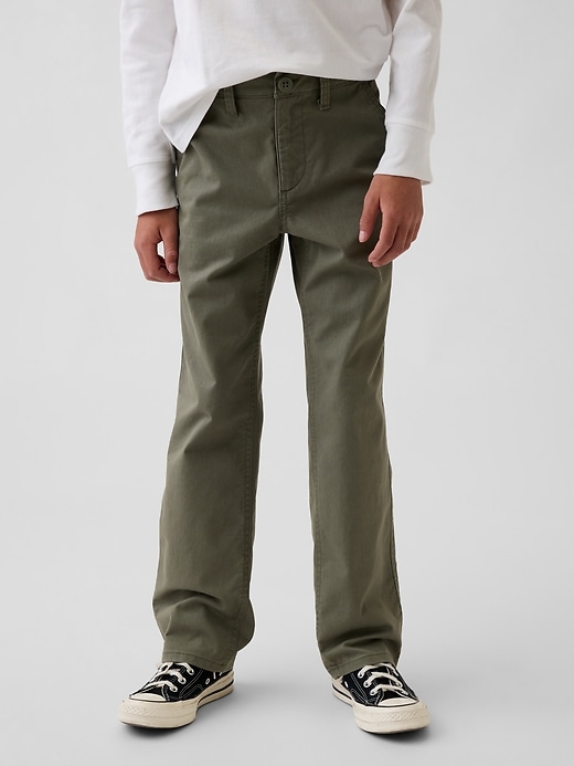 Image number 3 showing, Kids Modern Relaxed Straight Khakis