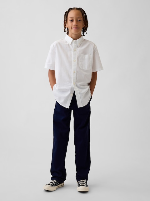 Kids Uniform Stretch Relaxed Straight Khakis