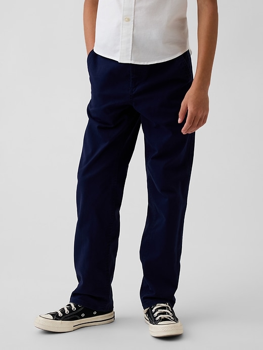 Image number 3 showing, Kids Modern Relaxed Straight Khakis