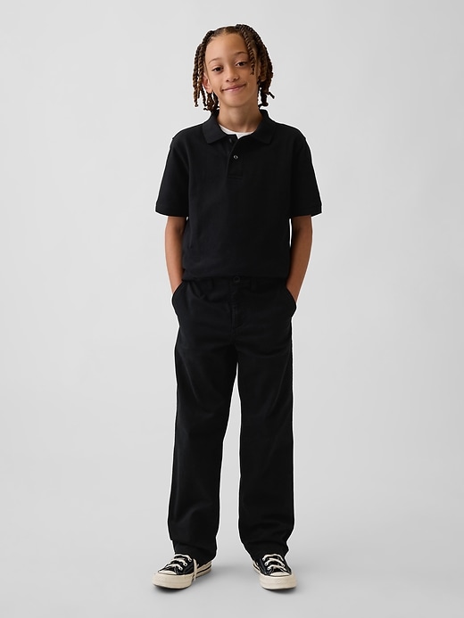Image number 1 showing, Kids Modern Relaxed Straight Khakis