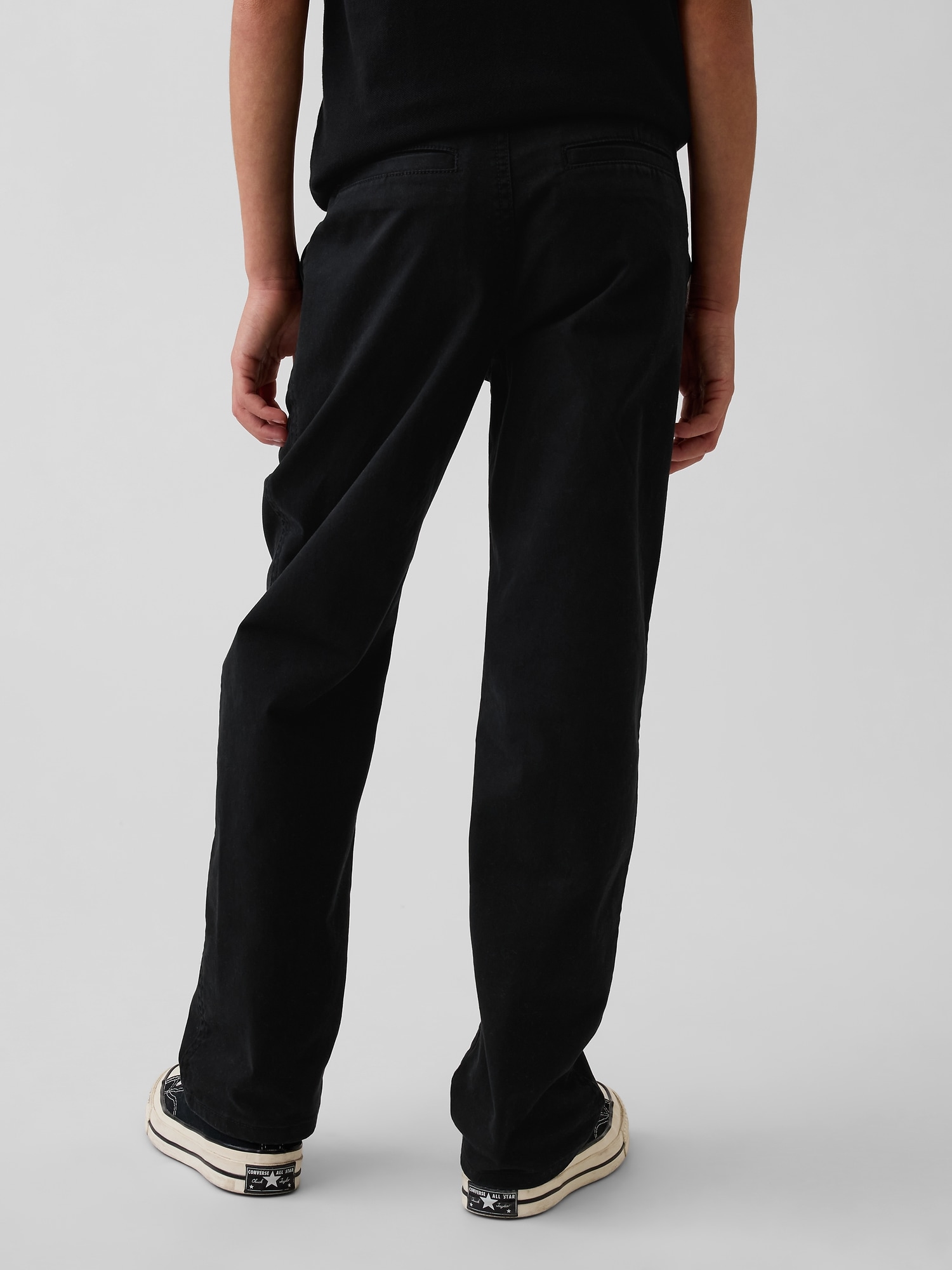 Детские брюки Gap Kids Modern Uniform Relaxed Straight Khakis — фото 4