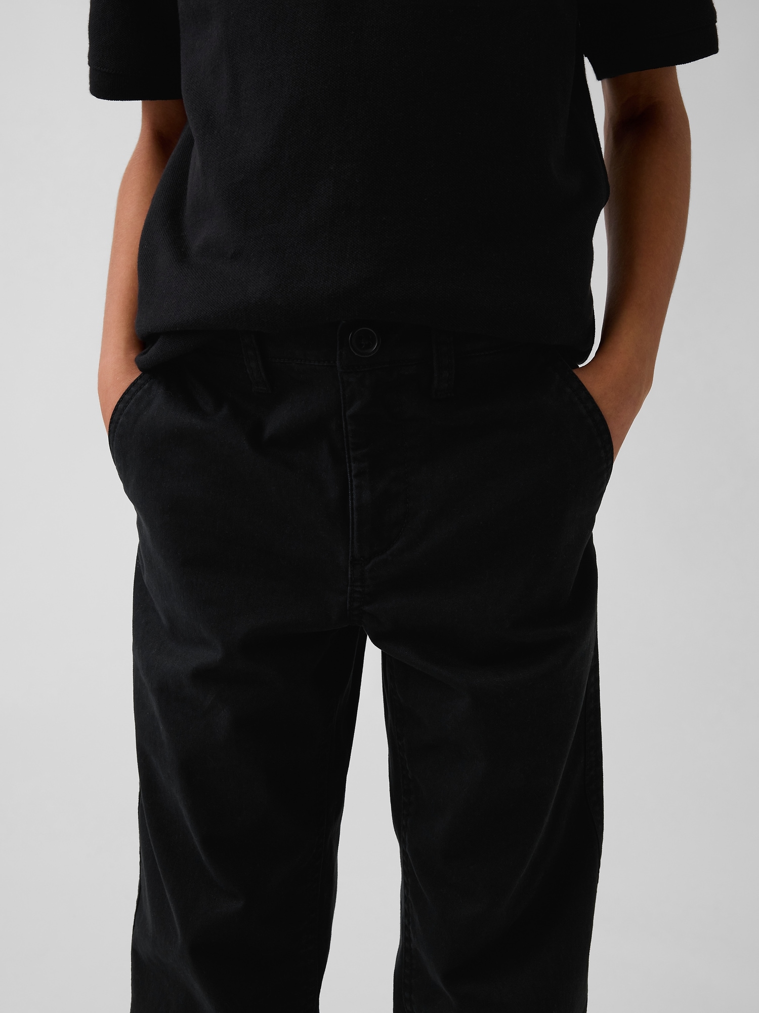 Детские брюки Gap Kids Modern Uniform Relaxed Straight Khakis — фото 5