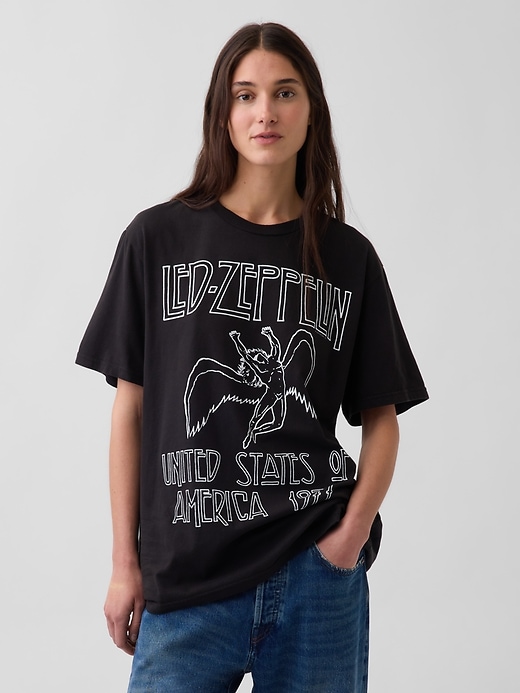 Image number 5 showing, Led Zeppelin Relaxed Graphic T-Shirt