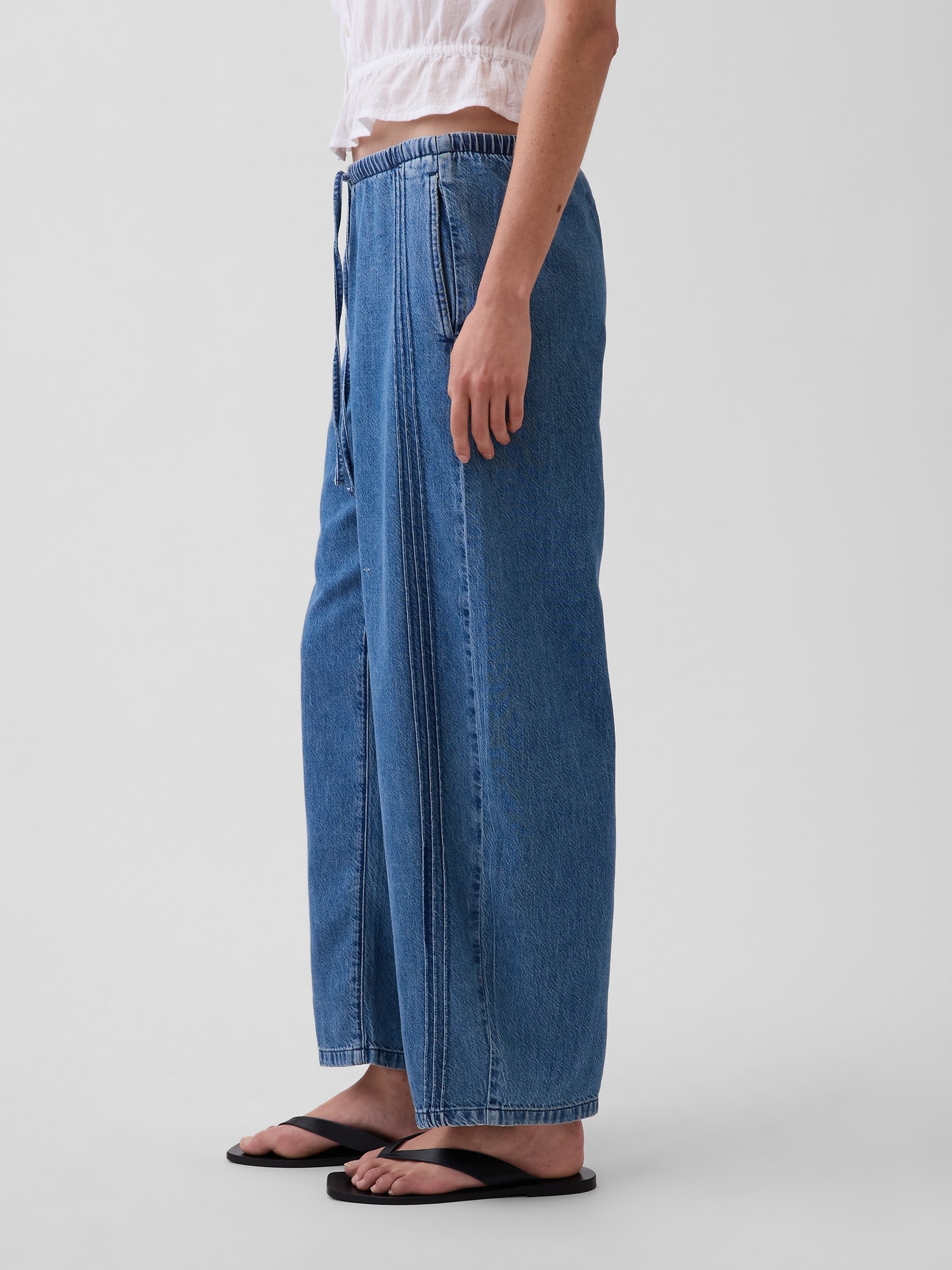 Женские джинсы Gap Mid Rise UltraSoft Easy Barrel Jeans — фото 3