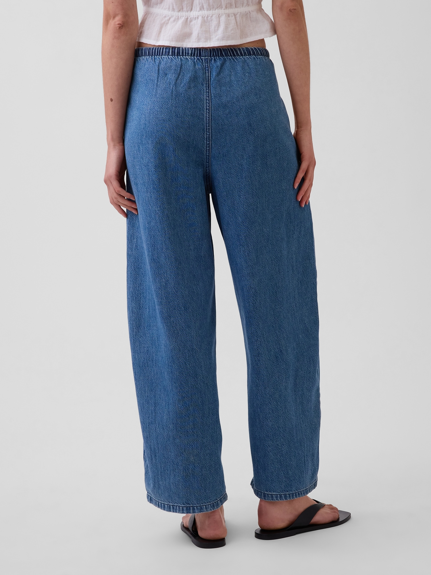 Женские джинсы Gap Mid Rise UltraSoft Easy Barrel Jeans — фото 4