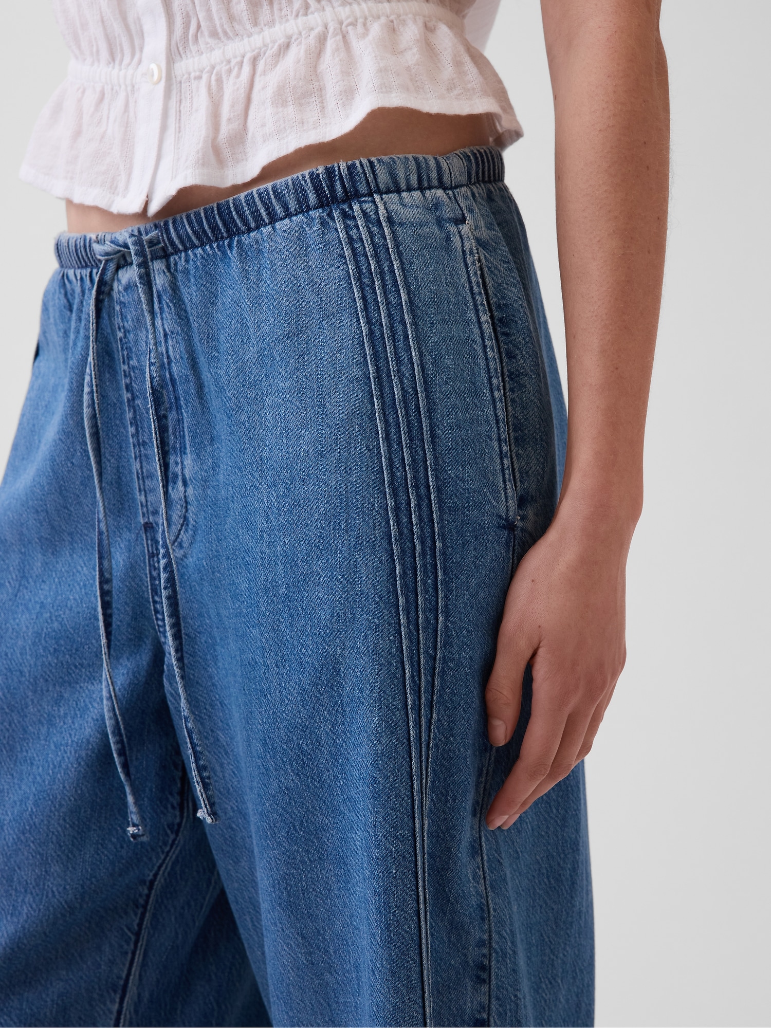Женские джинсы Gap Mid Rise UltraSoft Easy Barrel Jeans — фото 6