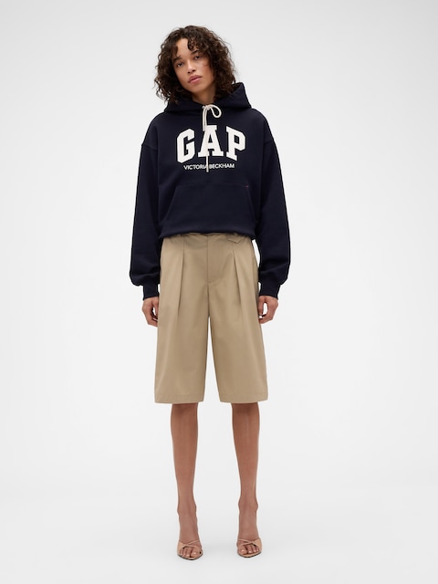 Gap × Victoria Beckham High Rise Pleated Shorts