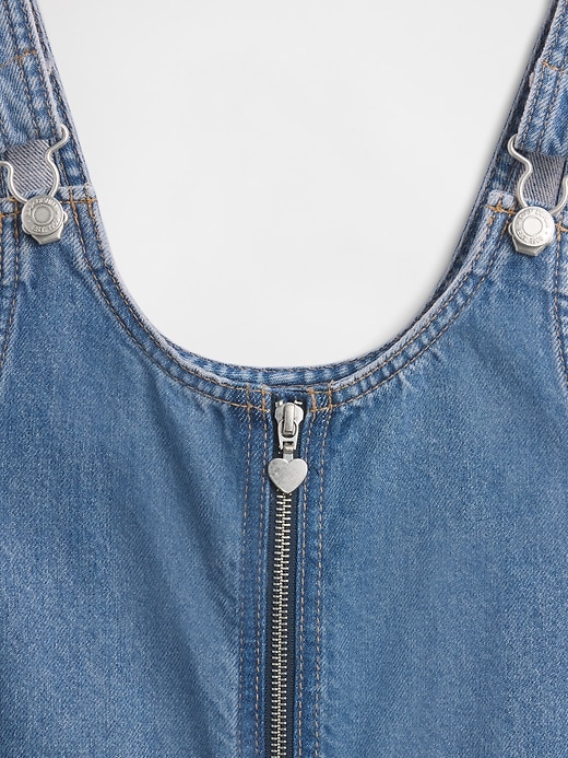Image number 4 showing, Kids Denim Zip Skirtall