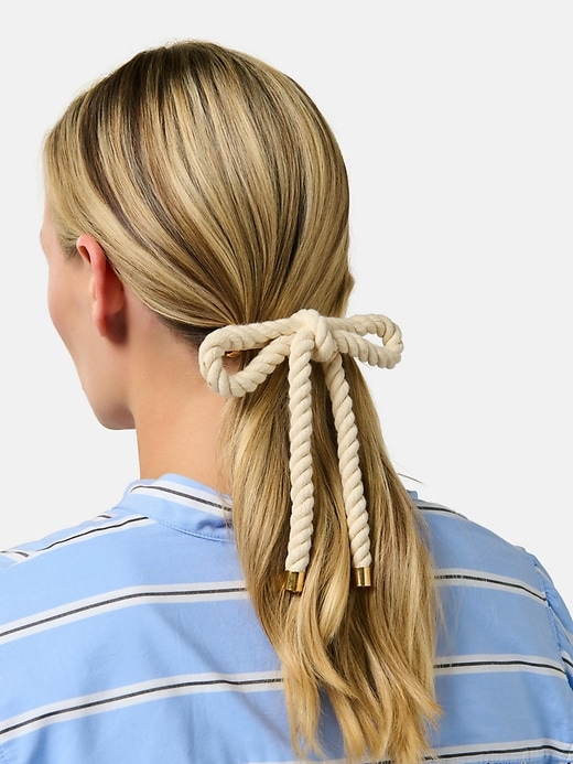 Image number 2 showing, Shiraleah Rope Bow Clip
