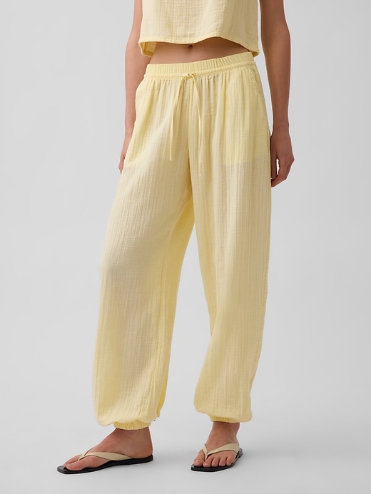 Image number 2 showing, Cotton Gauze Easy Joggers