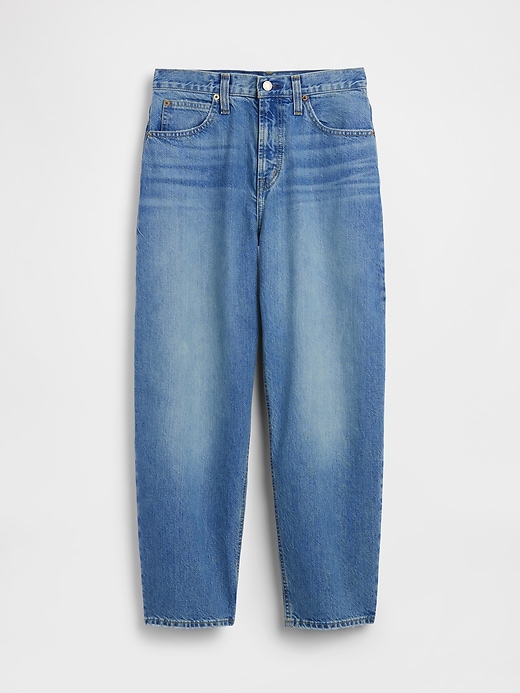 Image number 5 showing, High Rise Crop Barrel Jeans