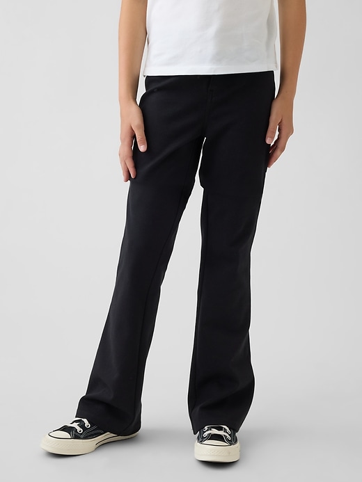 Image number 3 showing, Kids Uniform Ponte Flare Pants
