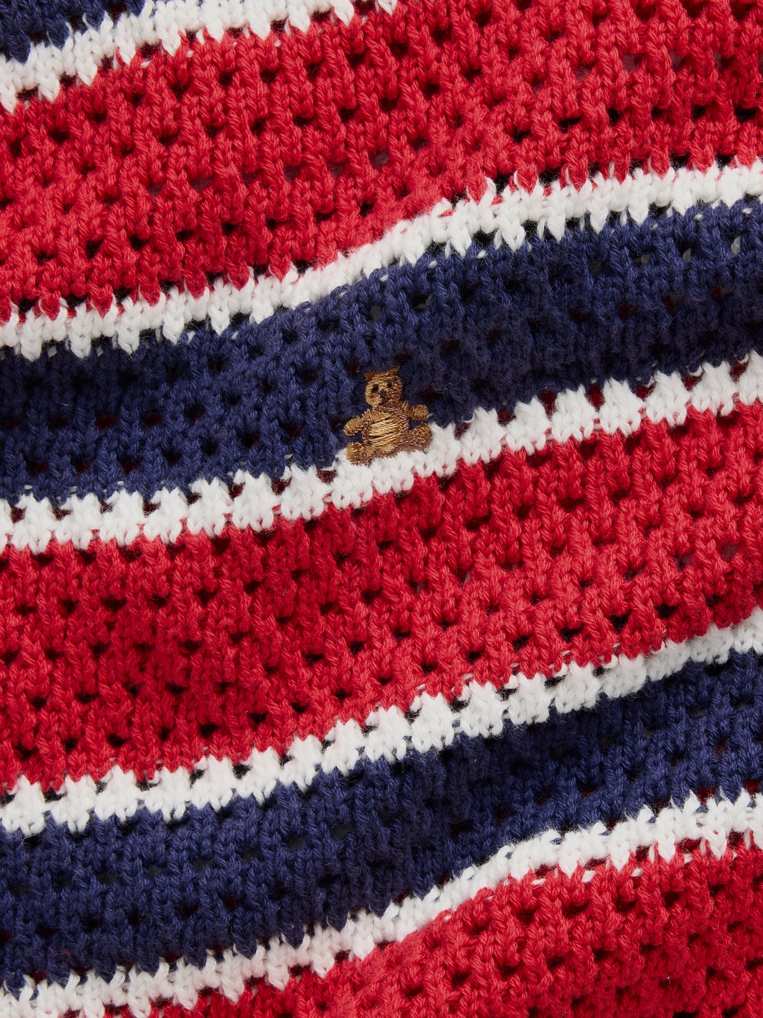 Kids Crochet Oversized Stripe Sweater