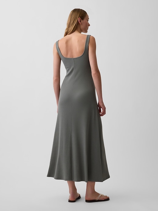 Image number 2 showing, Modern Rib Square-Neck Maxi Dress