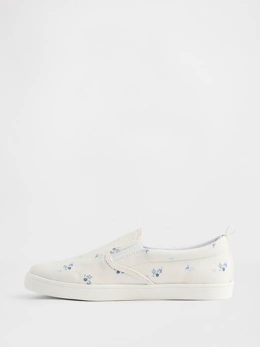 Image number 4 showing, Kids Floral Slip-On Sneakers