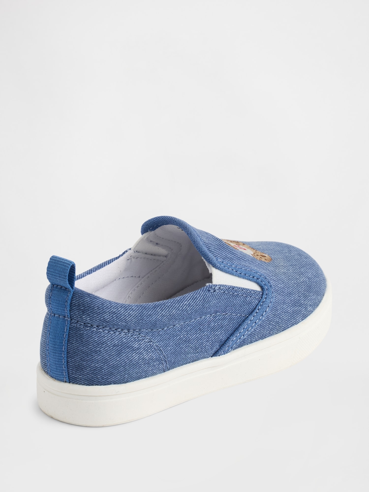 Детские кроссовки Gap Toddler Denim Brannan Bear Slip-On Sneakers — фото 3
