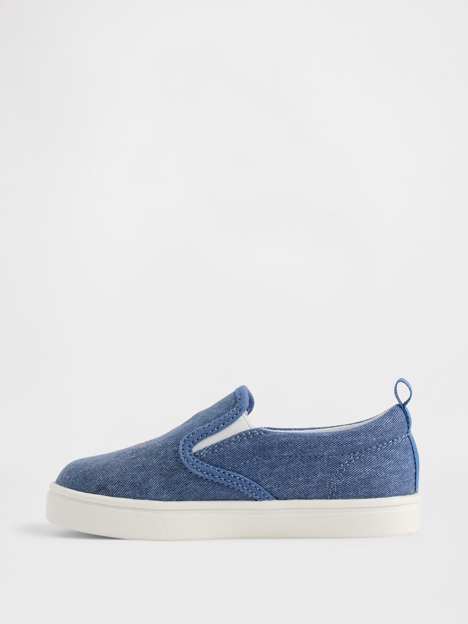 Детские кроссовки Gap Toddler Denim Brannan Bear Slip-On Sneakers — фото 4