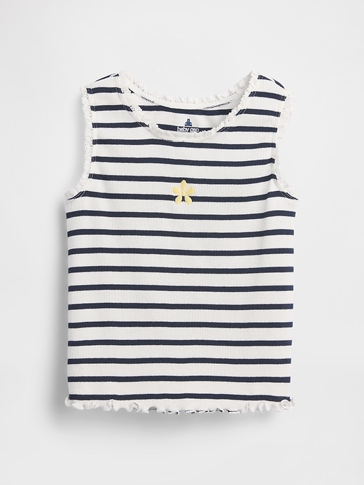 Image number 2 showing, Baby & Toddler Graphic Stripe Rib Tank Top