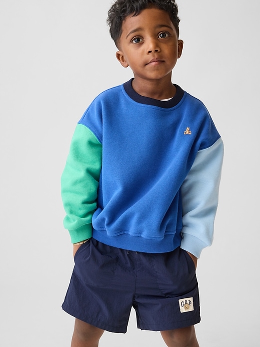 Image number 1 showing, Baby & Toddler VintageSoft Colorblock Sweatshirt