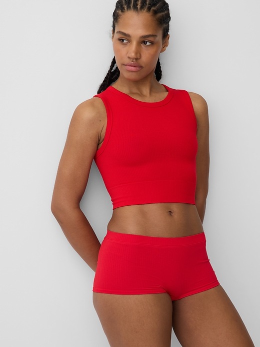 Seamless Rib Crop Tank Top | Gap