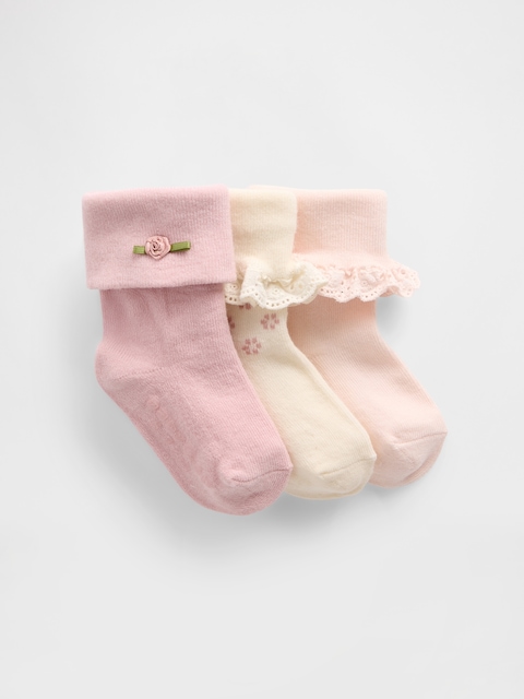 Baby Foldover Socks (3-Pack)