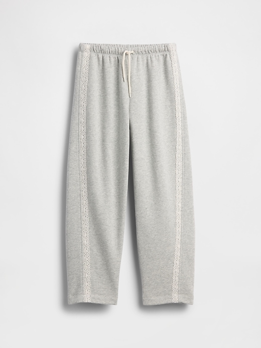 Image number 2 showing, Kids VintageSoft Relaxed Lace-Trim Barrel Joggers