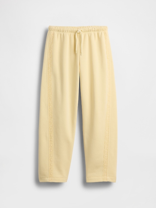 Image number 2 showing, Kids VintageSoft Relaxed Lace-Trim Barrel Joggers
