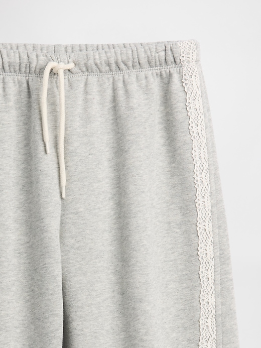 Image number 5 showing, Kids VintageSoft Relaxed Lace-Trim Barrel Joggers