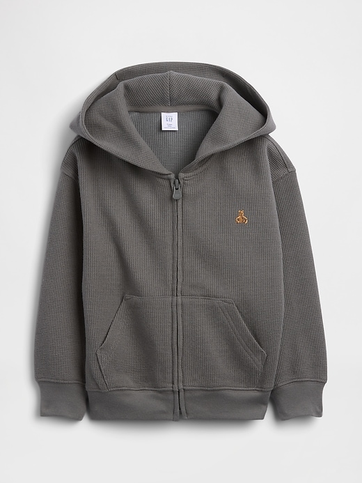 Image number 2 showing, Baby & Toddler Waffle Zip Hoodie