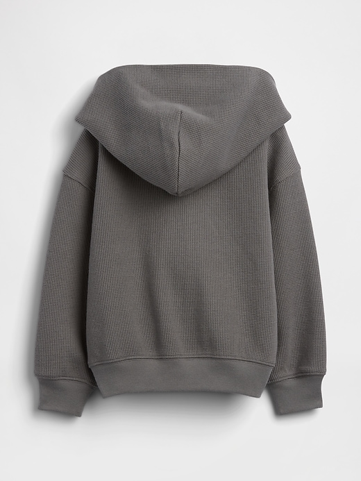 Image number 3 showing, Baby & Toddler Waffle Zip Hoodie